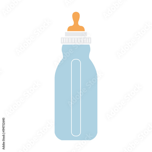 Feeding Bottle or Baby bottle for infants and young children vector illustration