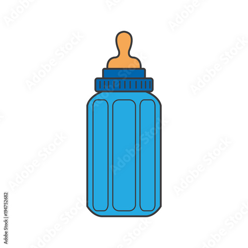 Feeding Bottle or Baby bottle for infants and young children vector illustration