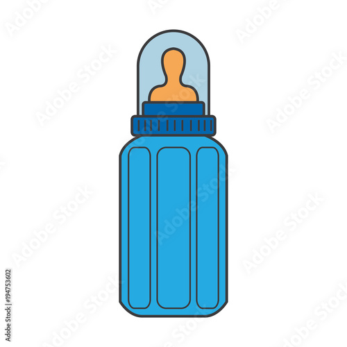 Feeding Bottle or Baby bottle for infants and young children vector illustration