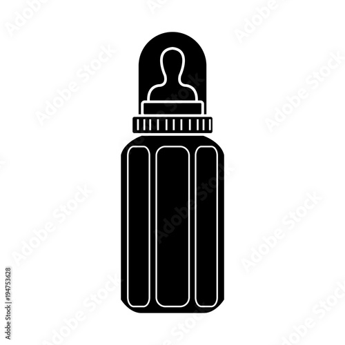 Feeding Bottle or Baby bottle for infants and young children vector illustration