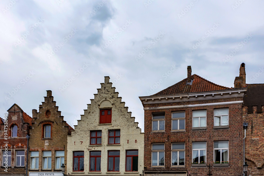 Beautifull historical buildings of Bruges, Belgium