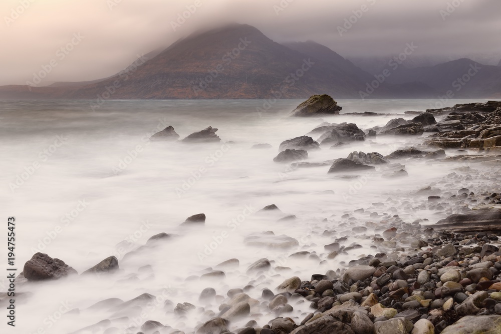 Seashore of Elgol, Isle of Skye, Scotland, 9 January 2017
