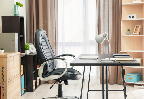 Comfortable workplace with ...