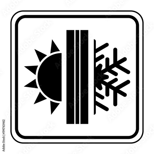 Logo isolation thermique.