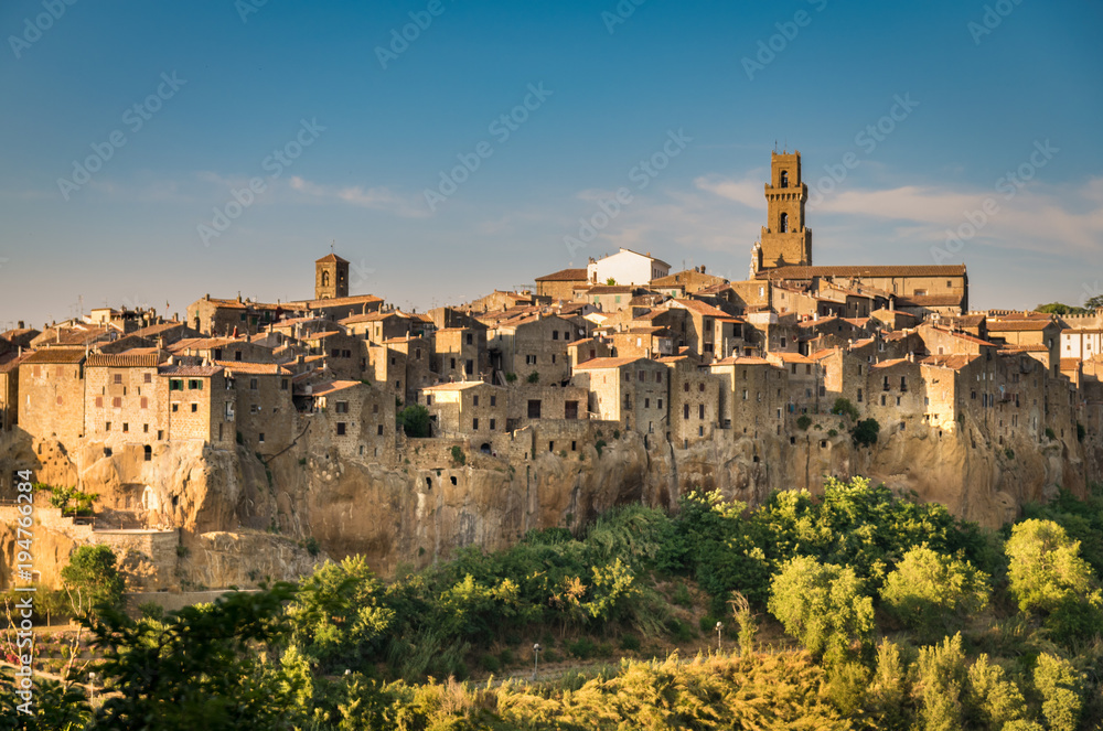Pitigliano, a town built on a tuff rock, is one of the most beautiful villages in Italy.