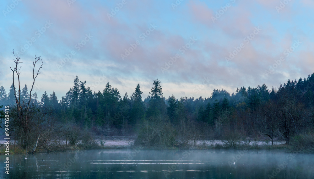 Fototapeta premium Early Morning Fog On The Bay