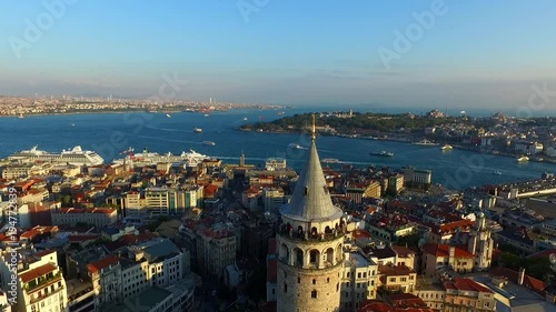 havadan istanbul galata kulesi