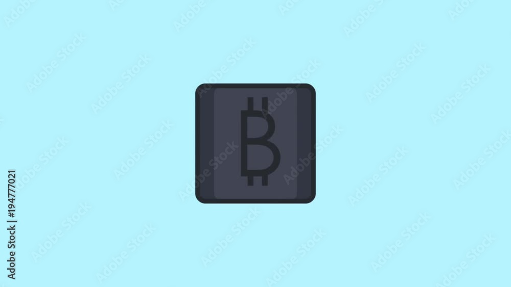 Bitcoin symbol on gray background High Definition animation colorful scenes Bitcoin symbol on gray background High Definition animation colorful scenes