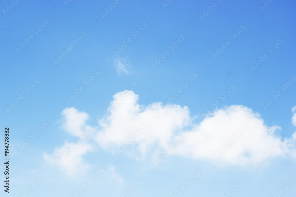 Blue sky background and white clouds soft focus, and empty space Blue sky background and white clouds soft focus, and empty space