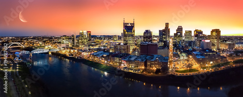 Nashville during sunset