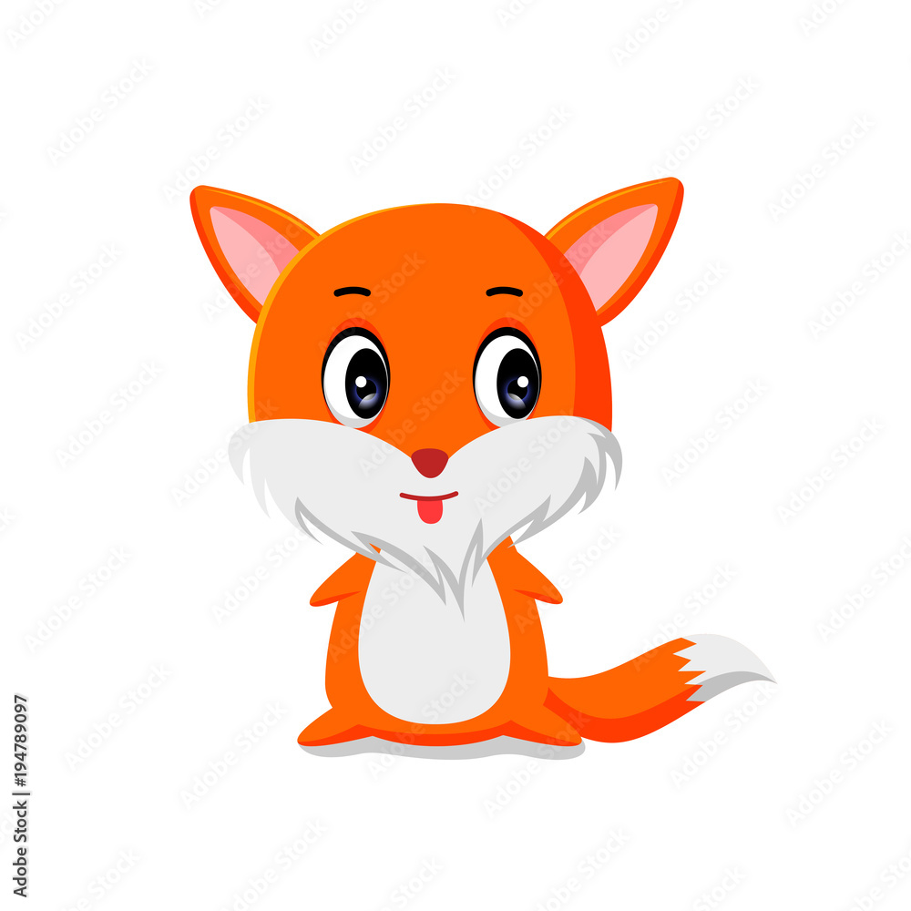 fox cute vector illustration fox cute vector illustration