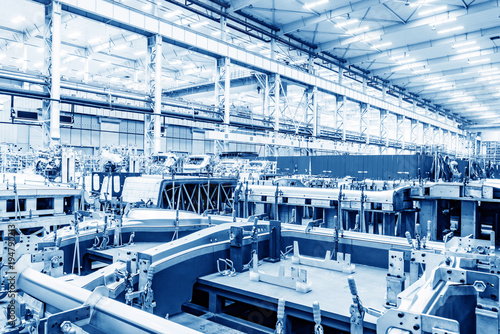 Automobile factory production workshop