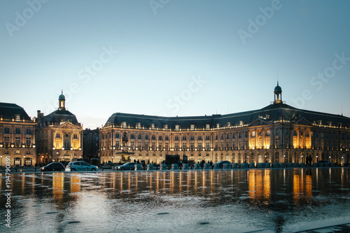 Bordeaux cityscape, Aquitaine, France - September, 2017 - Landscape from the Garonne river of the French city of Bordeaux