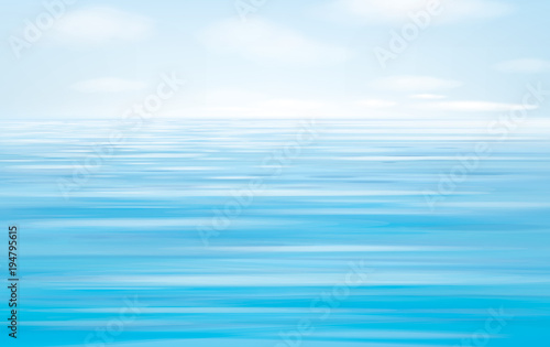 Vector blue sea   background.