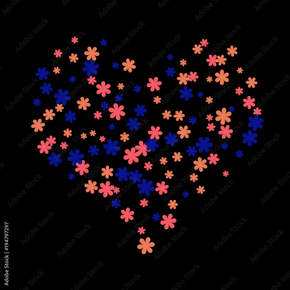 Pretty Floral Pattern with Simple Small Flowers for Greeting Card or Poster. Naive Daisy Flowers in Primitive Style. Vector Background for Spring or Summer Design. Pretty Floral Pattern with Simple Small Flowers for Greeting Card or Poster. Naive Daisy Flowers in Primitive Style. Vector Background for Spring or Summer Design.