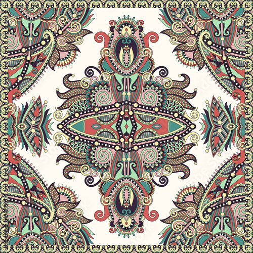 ornamental floral arabesque paisley bandanna