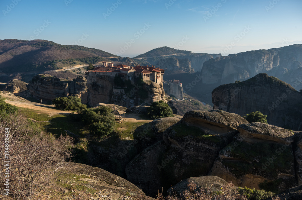 Varlaam Monastery in Meteora rocks, meaning 
