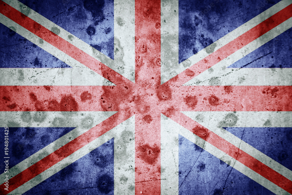 Fototapeta premium Great Britain flag grunge background