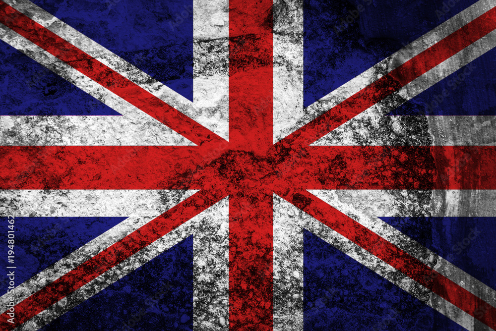 Fototapeta premium Great Britain flag grunge background