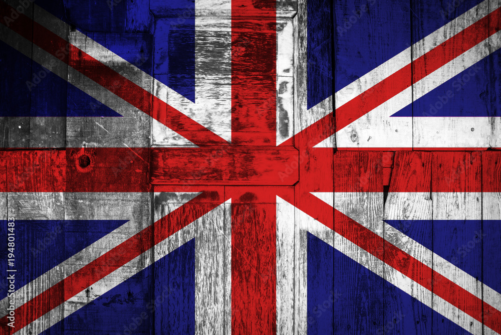 Fototapeta premium Great Britain flag grunge background