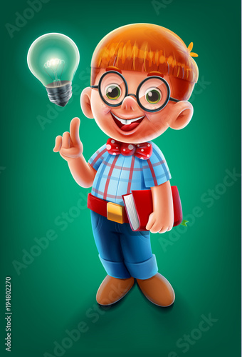 student illustration for back to school