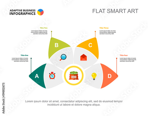 Four Strategy Elements Slide Template