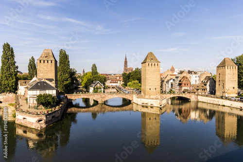 Views of the Ponts Couverts and the Cathedral of Strasbourg from the Barrage Vauban. A World Heritage Site since 1988 © J. Ossorio Castillo