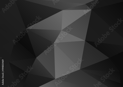 Abstract low poly geometric background. Polygonal crystal effect vector. Futuristic textures. © _veiksme_