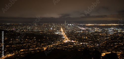 San Francisco, City, Night, Landscape, City Landscape, City Lights, streets,tourism, Travel, 