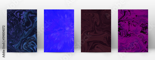 Abstract cover. Modern design template. Admirable suminagashi marble. Minimalistic hipster flyer design. Exotic trendy abstract cover. Vector illustration.
