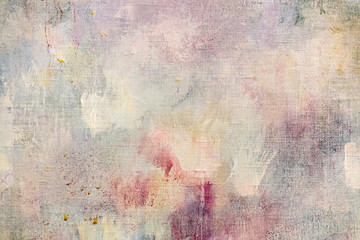 weathered abstract art background with paint splashes and blots