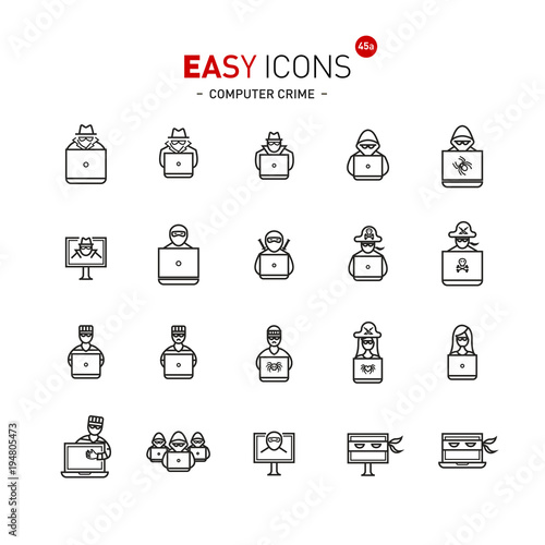 Easy icons 44a Computer crime