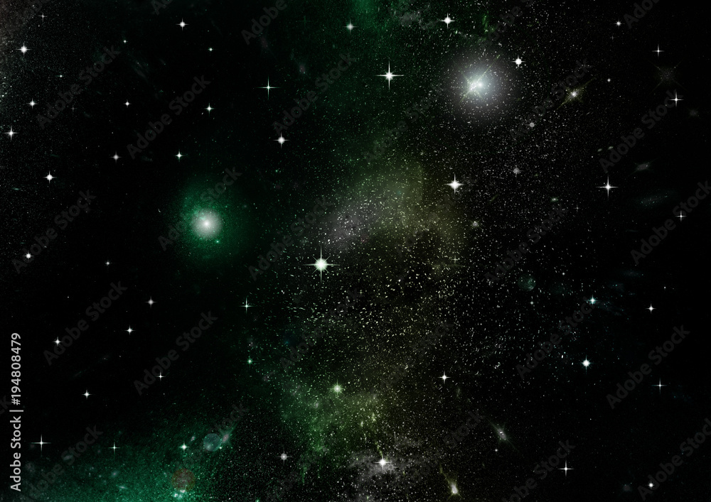 Fototapeta premium galaxy in a free space