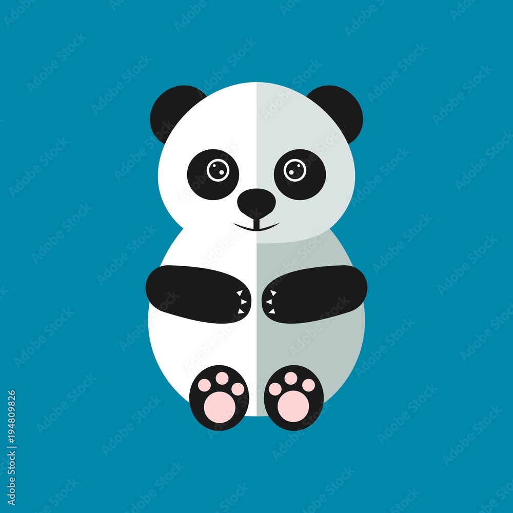 Cute panda vector illustration Cute panda vector illustration