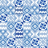 Tile floor acrylic painted seamless pattern