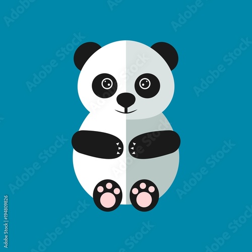 Cute panda vector illustration