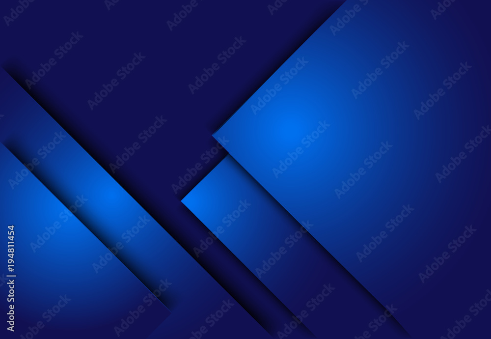 Blue abstract layer geometric background for card, annual business report, poster template Blue abstract layer geometric background for card, annual business report, poster template