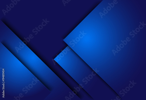 Blue abstract layer geometric background  for card  annual business report  poster template