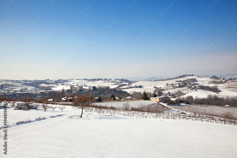 Winter in Piedmont, Italy