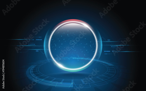 Technology background Hi-tech communication concept innovation abstract background vector illustration