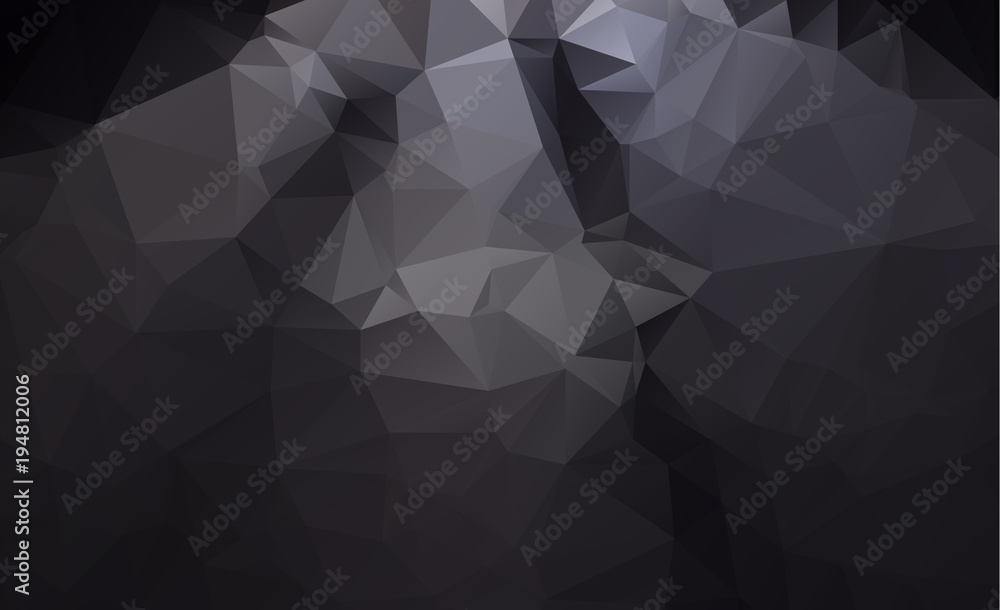 Black Dark Polygonal Low Pattern. Geometric Pattern.Repeating pattern with triangle shapes.Seamless texture for your design.Repeating pattern Black Dark Polygonal Low Pattern. Geometric Pattern.Repeating pattern with triangle shapes.Seamless texture for your design.Repeating pattern
