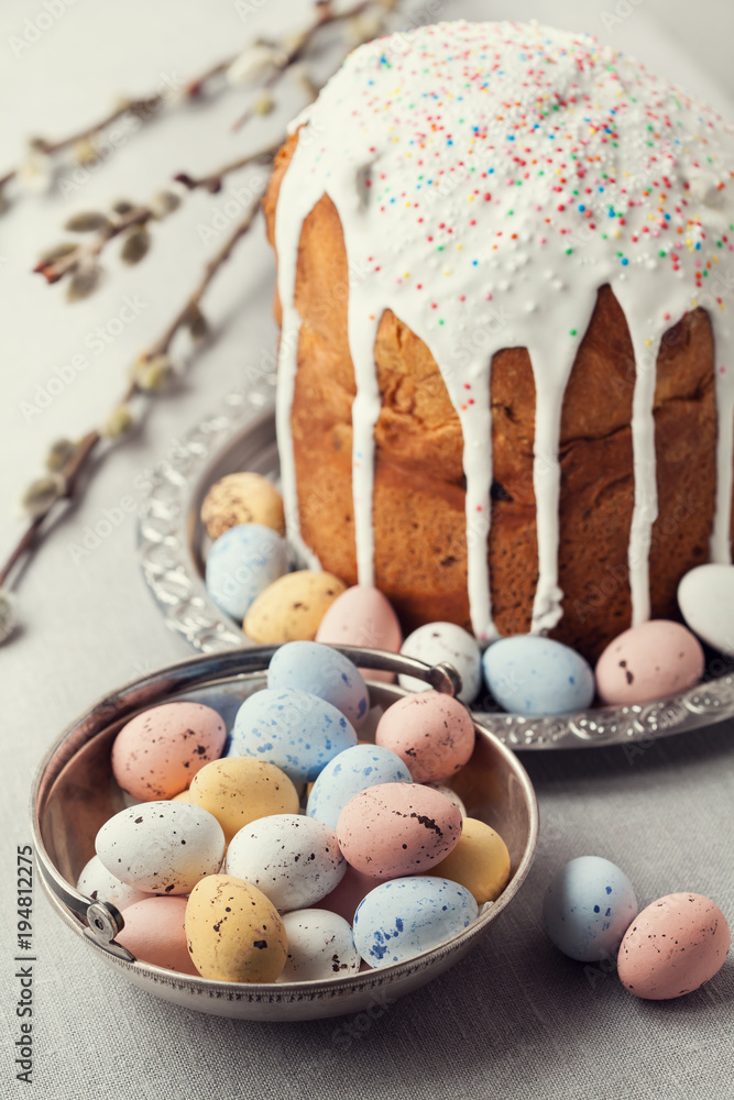 Traditional Russian Orthodox Easter bread - kulich Stock Photo | Adobe Stock