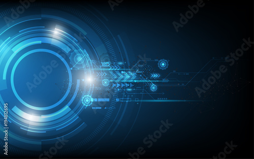 Abstract technology background Hi-tech communication concept innovation background vector illustration