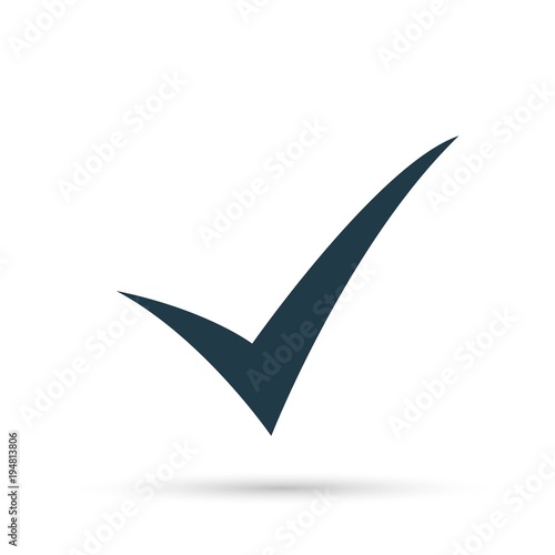 Free Download Black check mark icon. Tick symbol in black color - GFXLoad