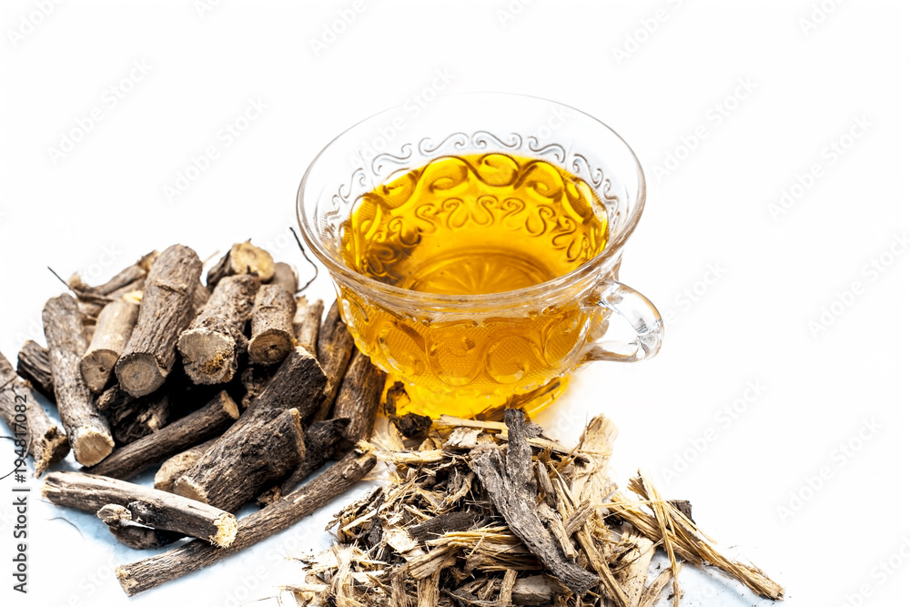 Ayurvedic herb Liquorice root,Licorice root, Mulethi or Glycyrrhiza