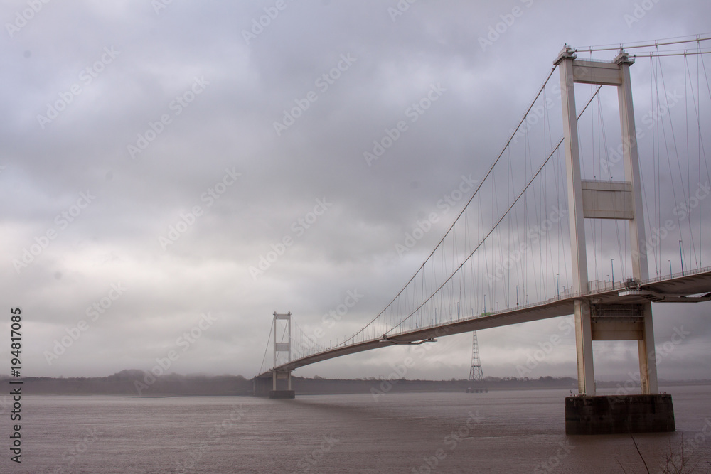 Fototapeta premium Severn Road Bridge between England and Wales