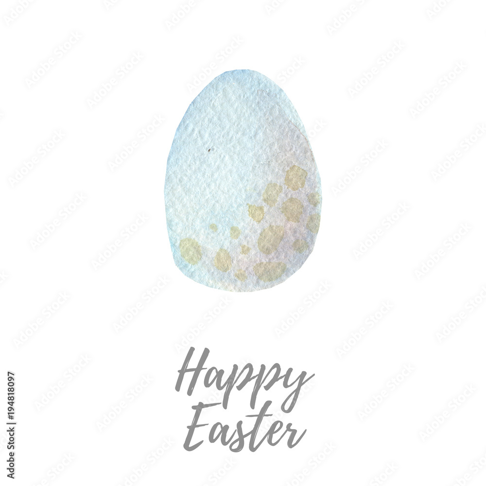 Easter egg. Hand drawn watercolor illustration. Easter egg. Hand drawn watercolor illustration.
