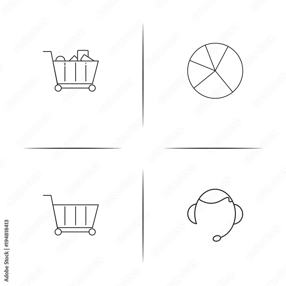 Business linear simple vector icon set.Outline icons Business linear simple vector icon set.Outline icons