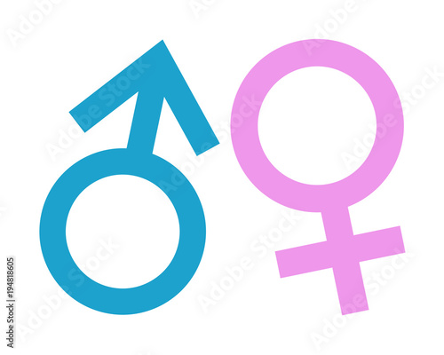 Gender symbol icon vector 