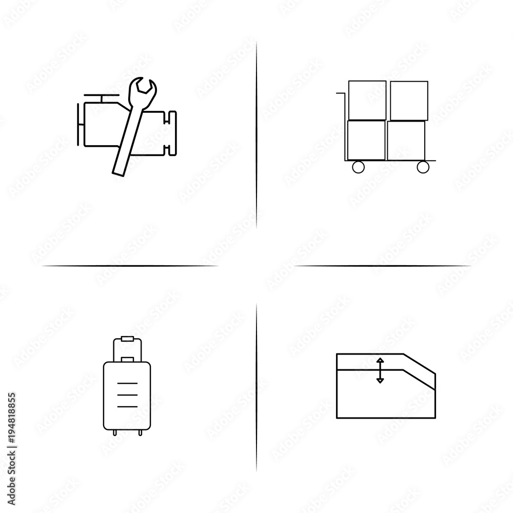 Cars And Transportation linear simple vector icon set.Outline icons Cars And Transportation linear simple vector icon set.Outline icons